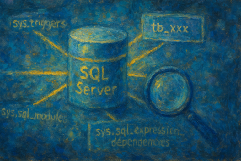 identifier les triggers qui mettent à jour une table SQL Server